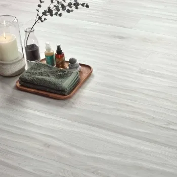 Volte White Wood Effect Matt Porcelain Tile 120x23cm