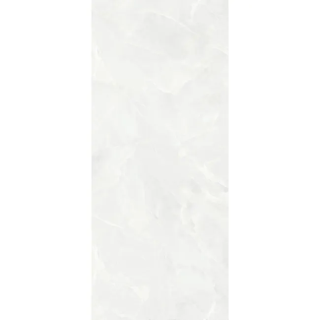 Scarlet White Onyx Marble Effect Large Polished Porcelain Slab 280x120cm