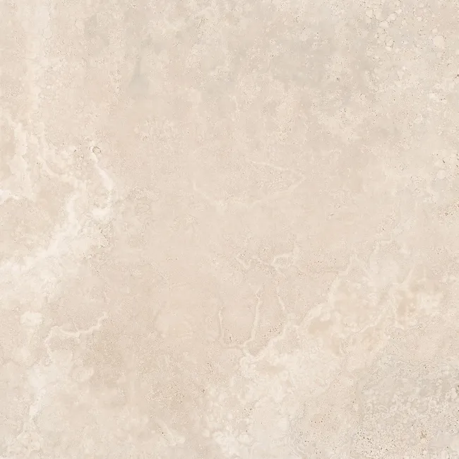 Keith Almond Travertine Effect Large Matt Porcelain Tile 120x120cm