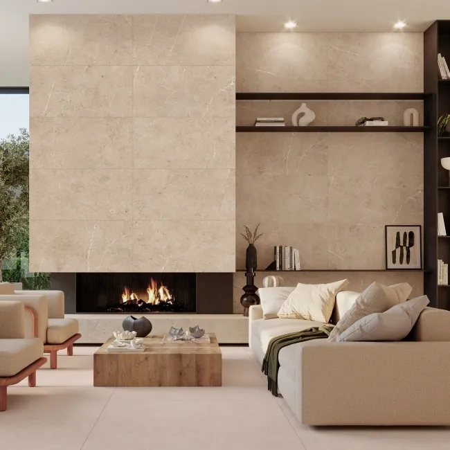 Unika Bone Stone Effect Large Matt Porcelain Tile 120x60cm