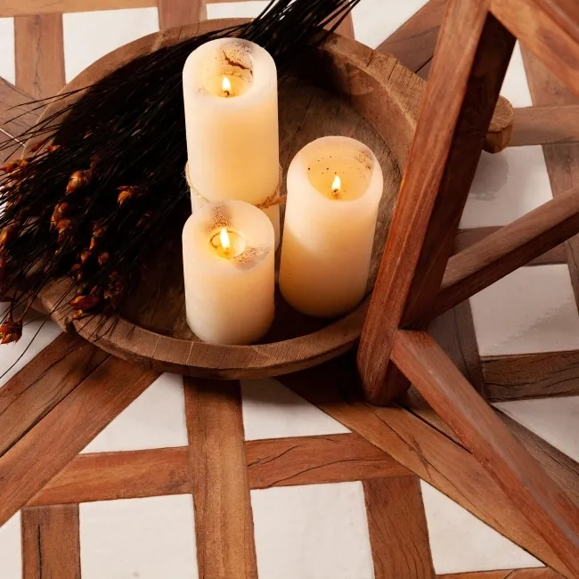 Forest Mix Woven Wood Effect Matt Ceramic Tile 45x45cm