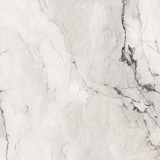 Camouflage White Marble Effect Italian Large Honed Porcelain Tile 120x120cm