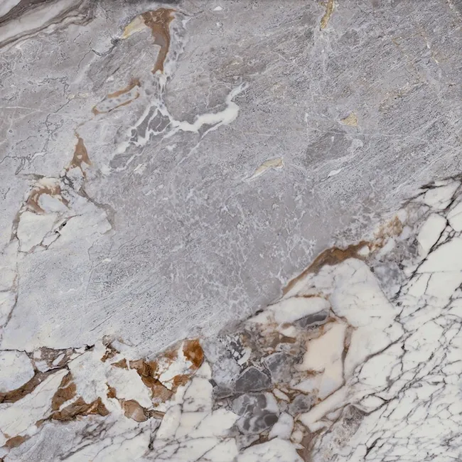 Unico Grey Marble Effect Italian Large Matt Porcelain Tile 120x120cm