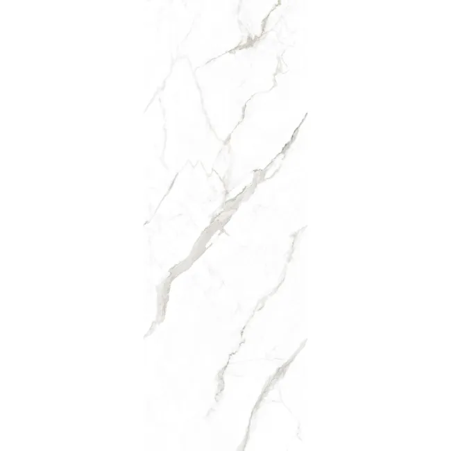 Lumier White Marble Effect Large Matt Porcelain Slab 275x100cm