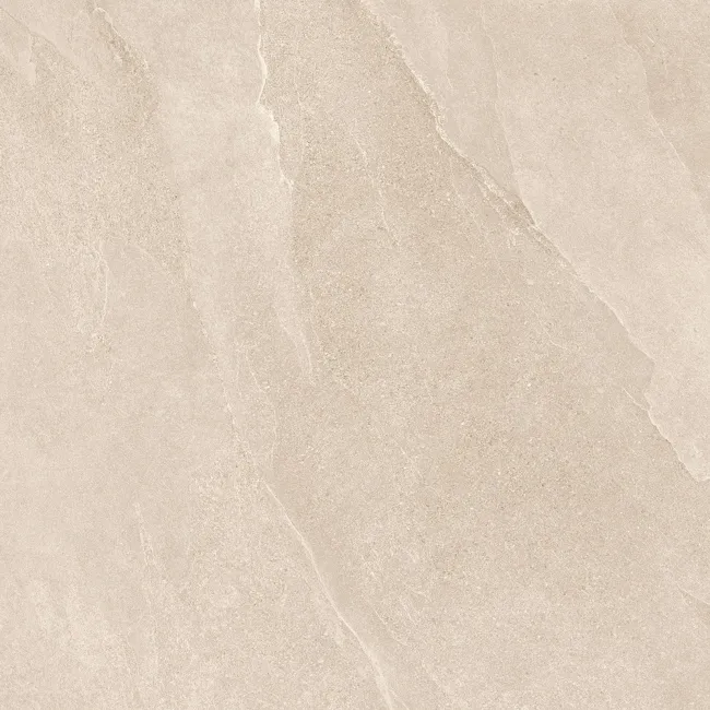 Alpen Beige Slate Effect Matt Italian Porcelain Tile 60x60cm