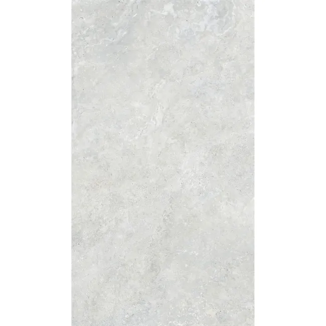 Linen White Travertine Effect Structured Matt Porcelain Slabs 180x100cm