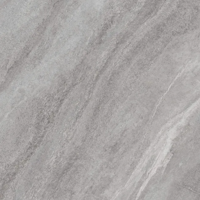 Strond Dolphin Grey Marble Effect Structured Matt Porcelain Tiles 100x100cm