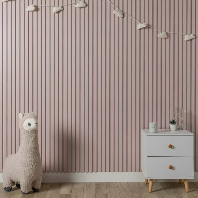 Trepanel Design® Pastel Pink on White Felt Acoustic Wall Panels