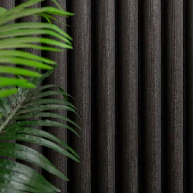 Trepanel Design® Noir Black Curve Acoustic Wood Wall Panels