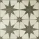 Metropolis Star Patterned Black Ceramic Tile 45x45cm