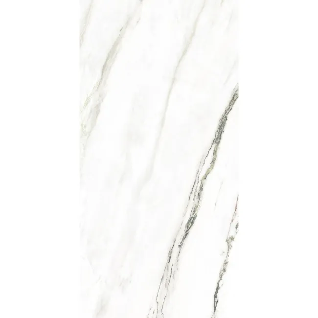 Macha Green Marble Effect Large Polished Porcelain Tile 120x60cm