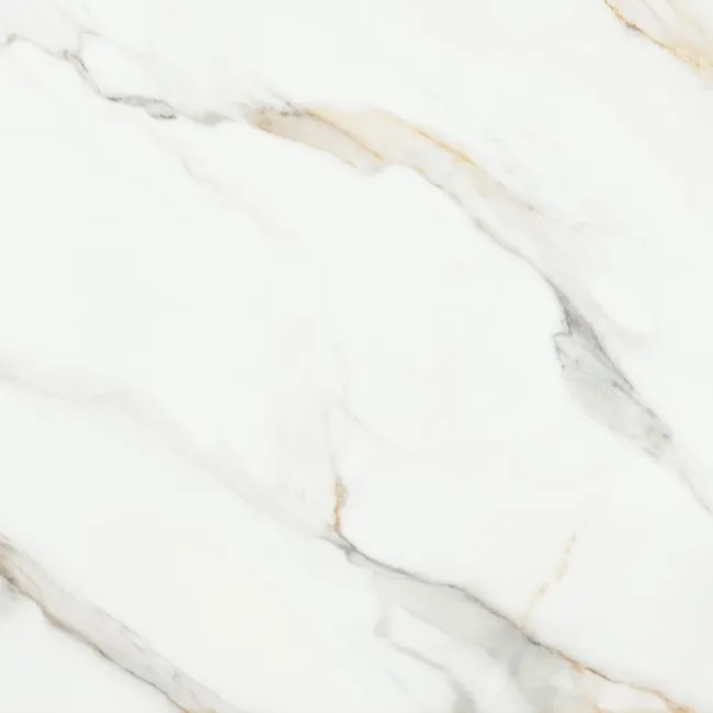 Lumiere Golden Grey Marble Effect Large Polished Porcelain Tile 98x98cm