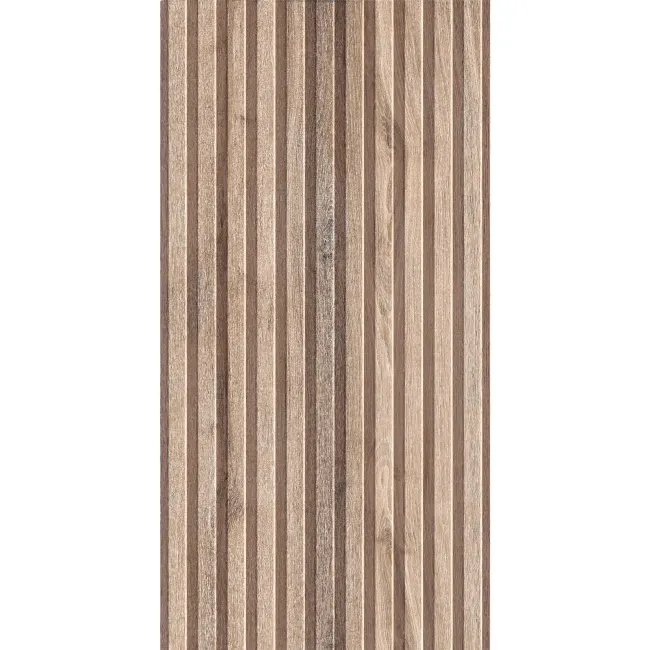 Dakaris Natural Oak Slatted Wood Effect Large Matt Porcelain Tile 120x60cm