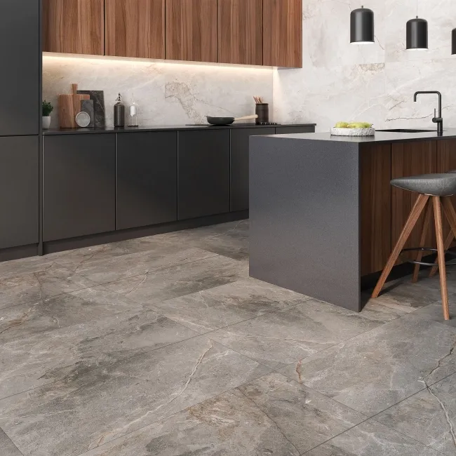 Toscana Greige Stone Effect Matt Porcelain Slab 150x75cm