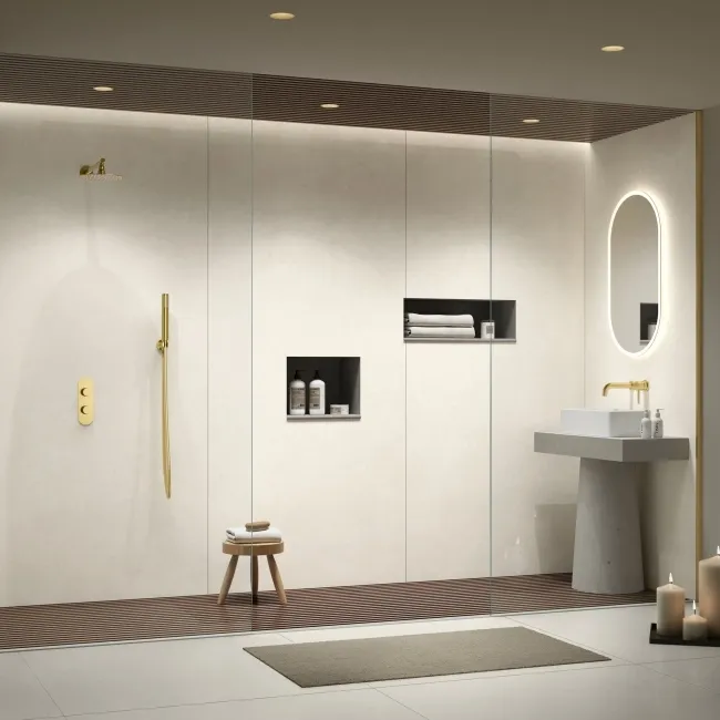 Retina White Concrete Effect Matt Italian Large Porcelain Slab 278x120cm