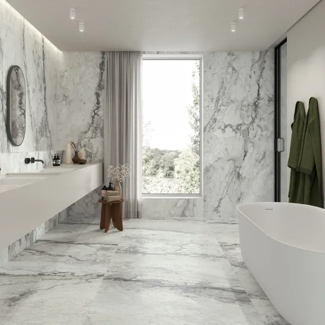 The Rock Breccia Marble Effect Italian Large Matt Porcelain Tile 120x60cm