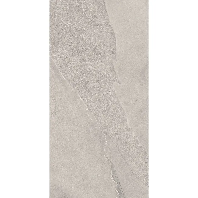 Alpen Grey Slate Effect Matt Italian Porcelain Tile 60x30cm