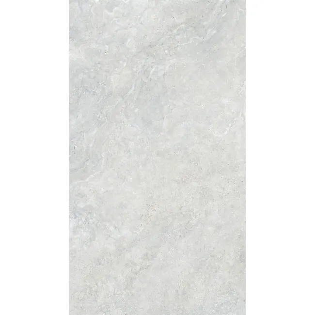 Linen White Travertine Effect Structured Matt Porcelain Slabs 180x100cm