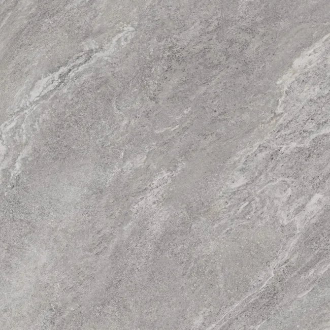 Strond Dolphin Grey Marble Effect Structured Matt Porcelain Tiles 100x100cm