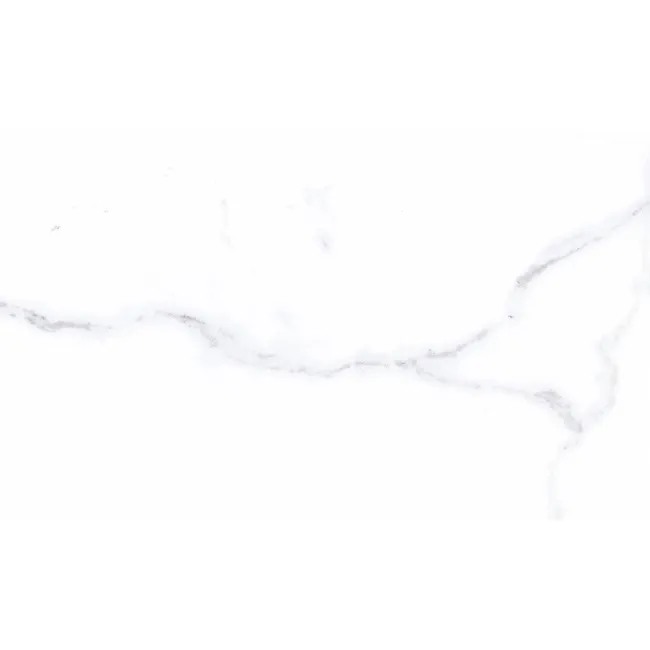 Carrara White Marble Effect Gloss Ceramic Tile 55x33cm