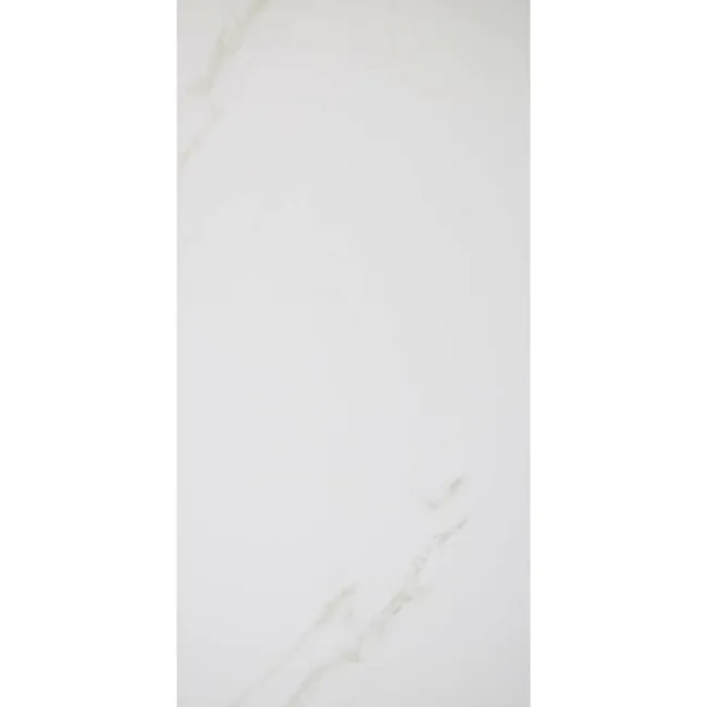Carrara Gold Gloss Marble Effect Vitrified Ceramic Tile 60x30cm