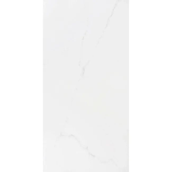Carrara White Matt Marble Porcelain Tile 60x30cm
