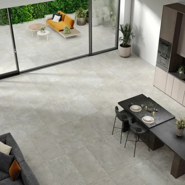 Crassana Grey Concrete Effect Large Anti Slip Porcelain Tile 120x59.5cm