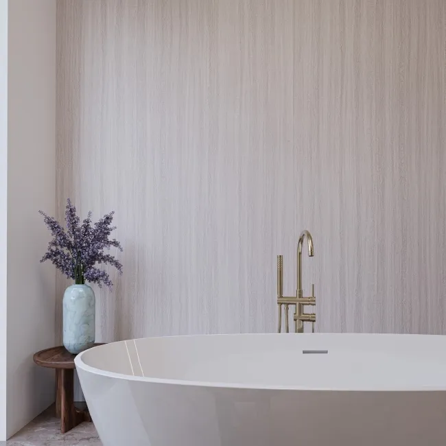 TrueTouch Grey Travertine Effect Composite Wall Panels