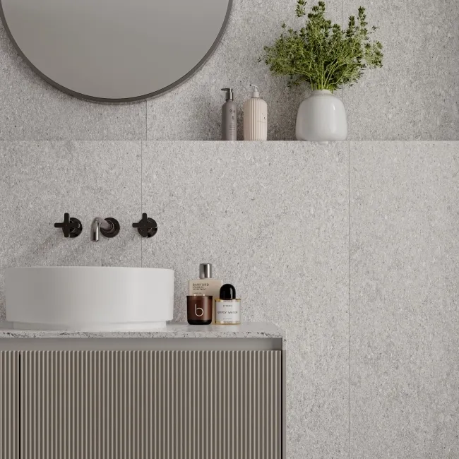 Everest Grey Marble Effect Matt Porcelain Tile 120x60cm