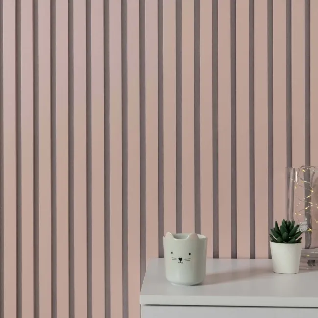 Trepanel Design® Pastel Pink on White Felt Acoustic Wall Panels