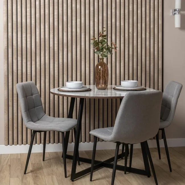 Trepanel Design® Nordic Beech Curve Acoustic Wood Wall Panels