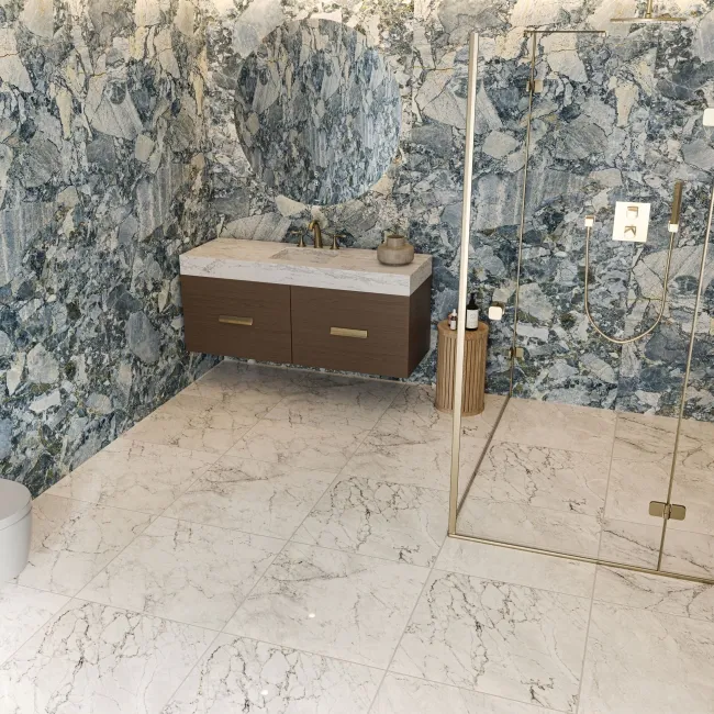 TrueTouch Apollo Blue Granite Effect Composite Wall Panels