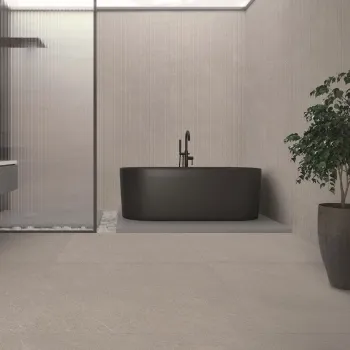 Piemonte Taupe Stone Effect Structured Decor Porcelain Slab 275x100cm