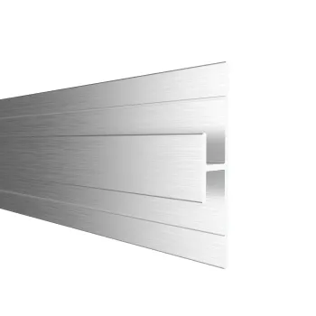 4.5mm TrueTouch Brushed Polished Silver H-Section Trim