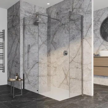 TrueTouch Roma Grey Marble Effect Composite Wall Panels