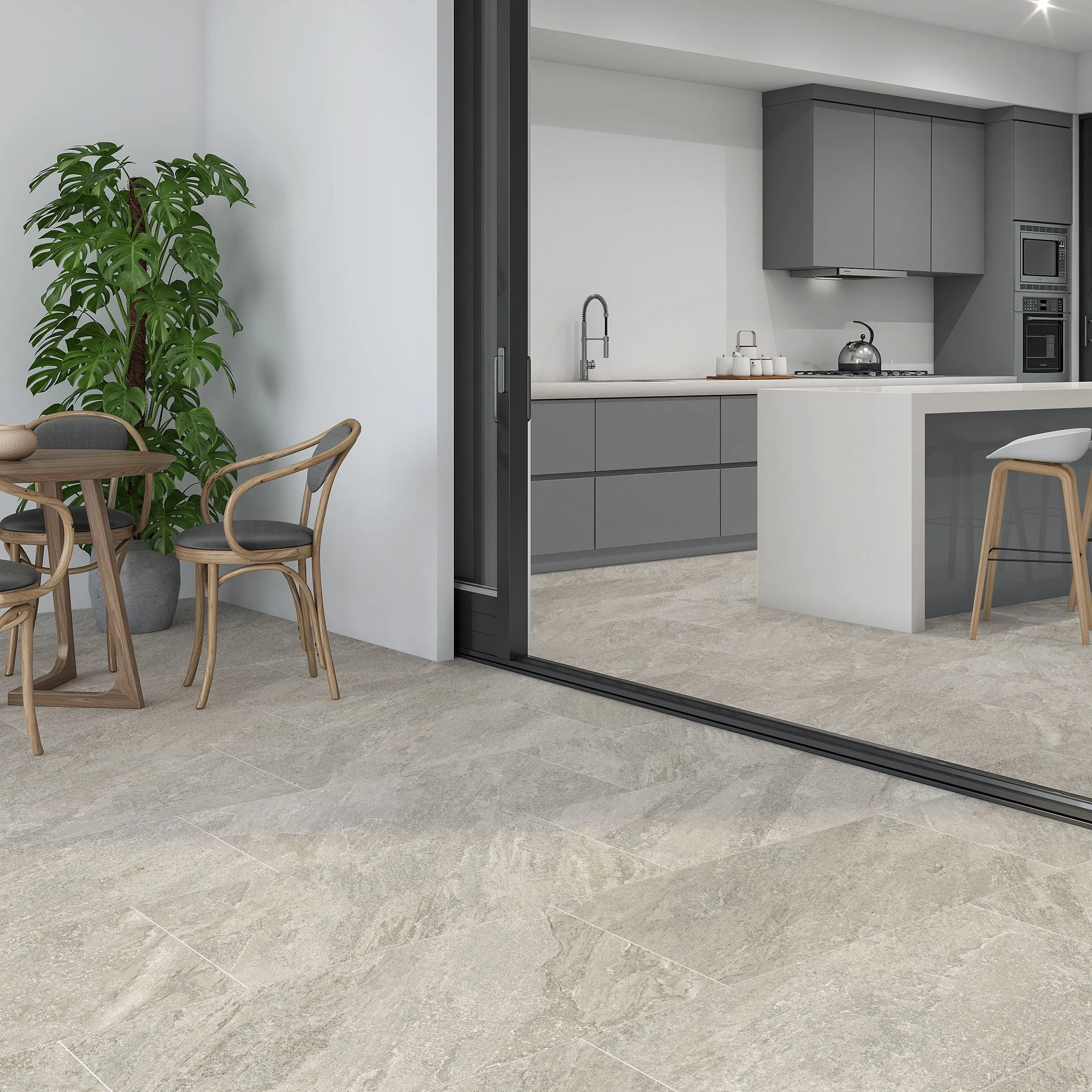 Quartz Stone Effect Sand Anti Slip PorcelaIn Tile 75x37cm