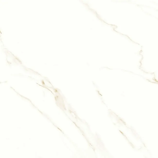 Carrara White Gold Gloss Marble Effect Ceramic 450x450 Floor Tile ...