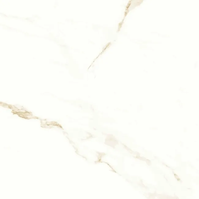 Carrara White Gold Gloss Marble Effect Ceramic 450x450 Floor Tile ...