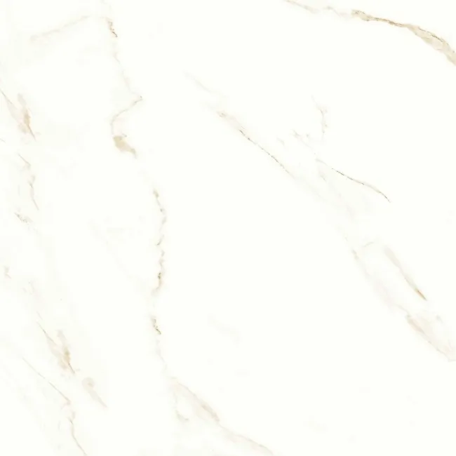 Carrara White Gold Gloss Marble Effect Ceramic 450x450 Floor Tile ...