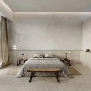 Alchemy Earth Grey Limestone Effect Structured Matt Porcelain Slab 275x100cm