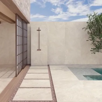 Piemonte Sand Stone Effect Large Matt Porcelain Slab 275x100cm
