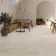 Keith Polar White Travertine Effect Large Matt Porcelain Tile 120x120cm