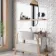 Flat White Decor Gloss Ceramic Wall Tile 90x30cm
