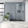 Retina Blue Concrete Effect Matt Italian Large Porcelain Slab 278x120cm