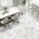 Mare Blue Marble Effect Large Polished Porcelain Tile 120x120cm