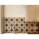 Metropolis Star Patterned Black Ceramic Tile 45x45cm