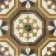 Osborne Maroon Victorian Patterned Matt Ceramic Floor Tile 45x45cm
