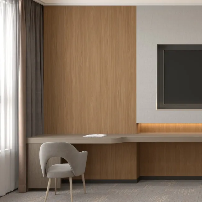 AB Shield Natural Oak Wood Effect Anti-Bacterial Composite Wall Panels