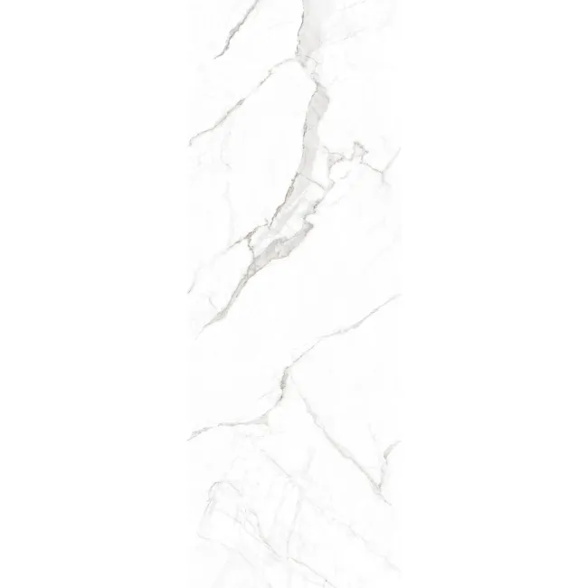 Lumier White Marble Effect Large Matt Porcelain Slab 275x100cm