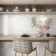 Flat White Decor Gloss Ceramic Wall Tile 90x30cm